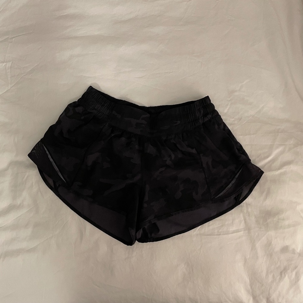 Lululemon Camo Hotty Hot Shorts